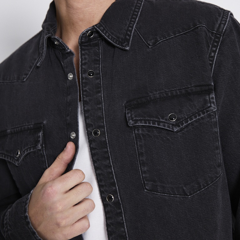 Denim shirt "Clint" Black Used